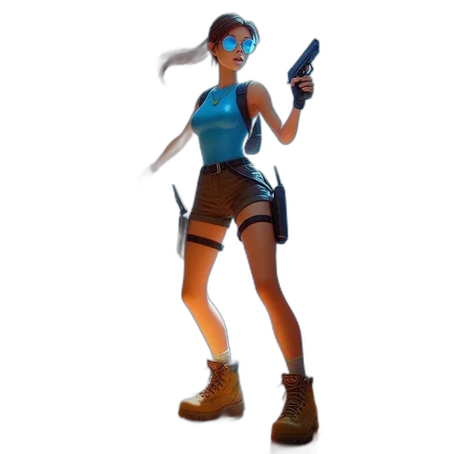 weapon, staff, concept art, 3d render, pixel art, fantasy art, blue, female transparent PNG cut-out