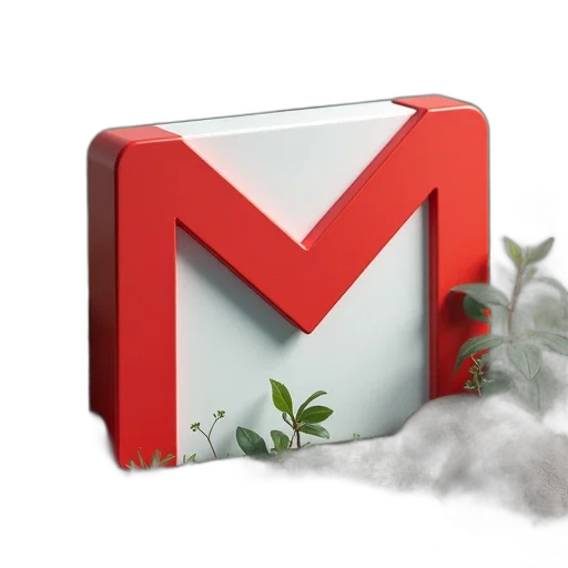 3d render, gmail, zimbra transparent PNG cut-out