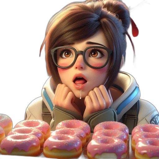food, face, weapon, anime, concept art, 3d render, photorealistic, neon lights transparent PNG cut-out