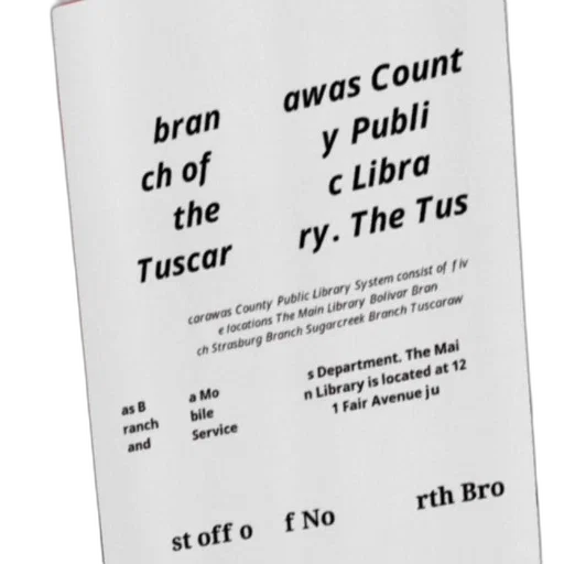 tuscarawas, county, public, library, system, consists, five, locations transparent PNG cut-out