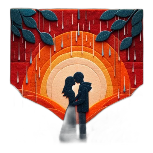 umbrella, jacket, pixel art, concept art, comic book art, watercolor, rain, underwater transparent PNG cut-out