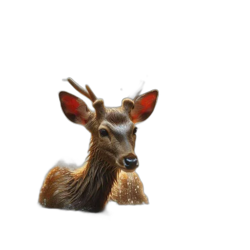 animal, crown, creature, hair, photorealistic, 3d render, concept art, pixel art transparent PNG cut-out