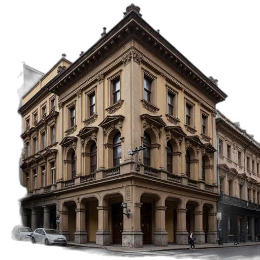 building, furniture, staff, photorealistic transparent PNG cut-out