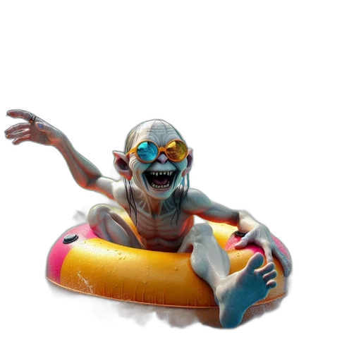 creature, robot, car, mask, 3d render, concept art, vaporwave, underwater transparent PNG cut-out