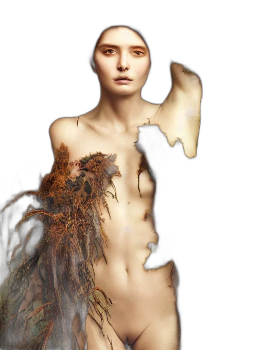hair, dress, jewelry, creature transparent PNG cut-out