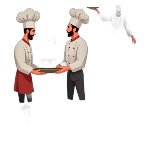 food, staff, hat, weapon, concept art, pixel art, 3d render, cartoon transparent PNG cut-out