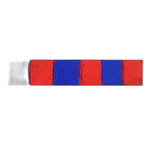 staff, jewelry, minimalist, artwork, featuring, alternating, red, blue transparent PNG cut-out