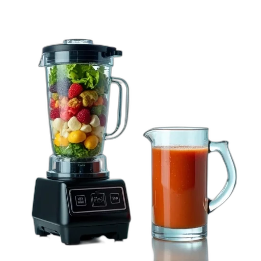 food, blender, black, base, transparent, lid, shown, left transparent PNG cut-out
