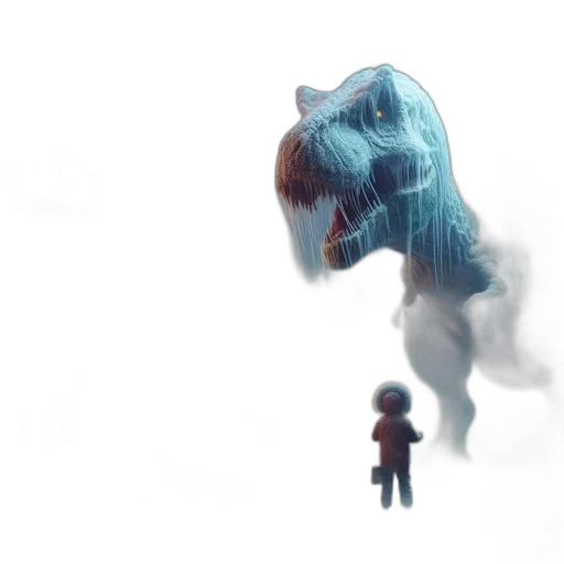 creature, dragon, animal, mask, concept art, fantasy art, 3d render, watercolor transparent PNG cut-out