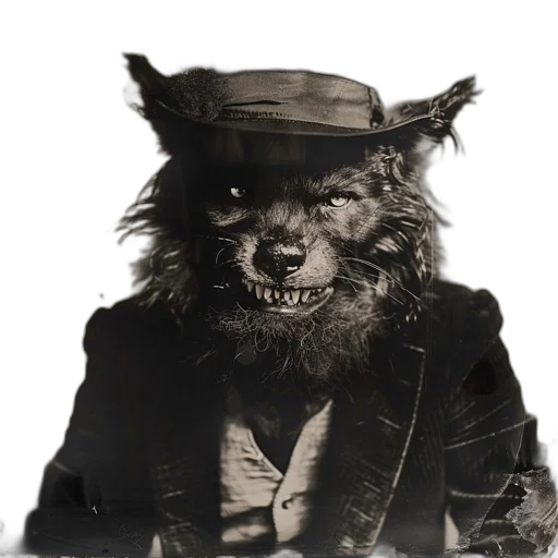 animal, staff, mask, hat, photorealistic, concept art, fantasy art, comic book art transparent PNG cut-out