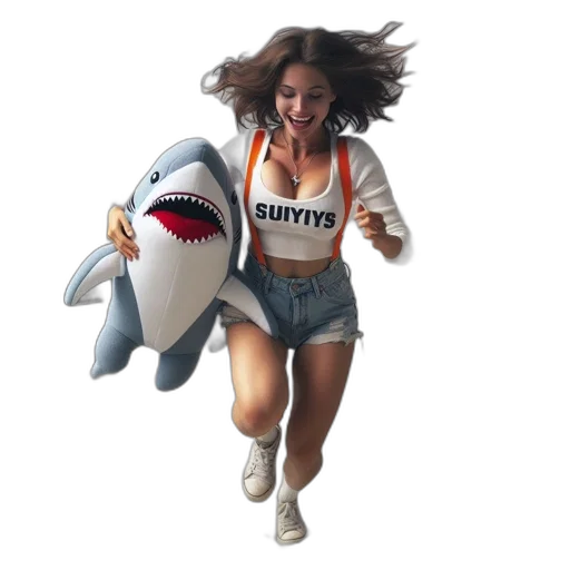 creature, animal, concept art, pixel art, 3d render, photorealistic, underwater, woman transparent PNG cut-out