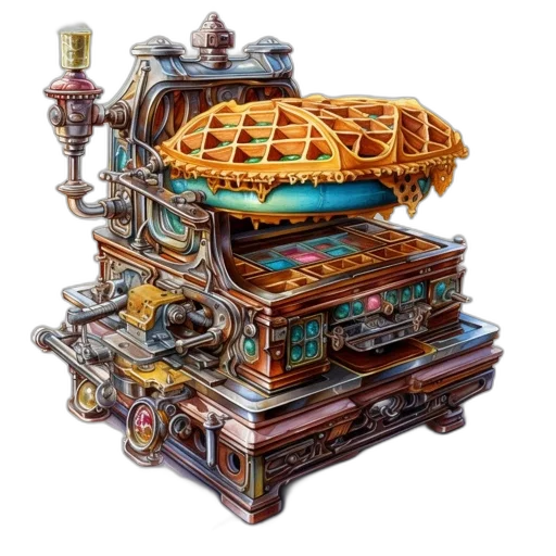 furniture, robot, car, food, concept art, fantasy art, 3d render, photorealistic transparent PNG cut-out