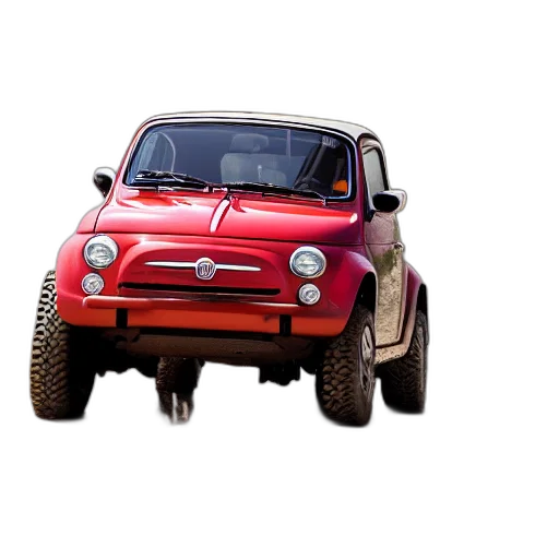 car, animal, robot, 3d render, photorealistic, concept art, fiat, offroad transparent PNG cut-out
