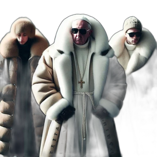 jacket, concept art, 3d render, photorealistic, fantasy art, three, individuals, including transparent PNG cut-out