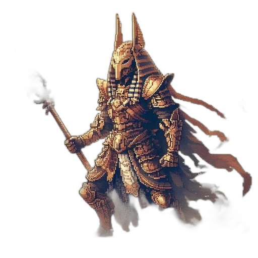 staff, mask, dragon, sword, concept art, fantasy art, pixel art, 3d render transparent PNG cut-out
