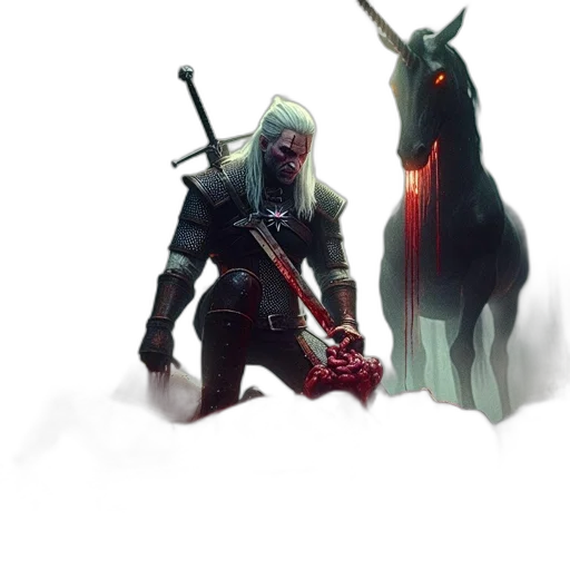 sword, weapon, creature, animal, concept art, fantasy art, pixel art, comic book art transparent PNG cut-out