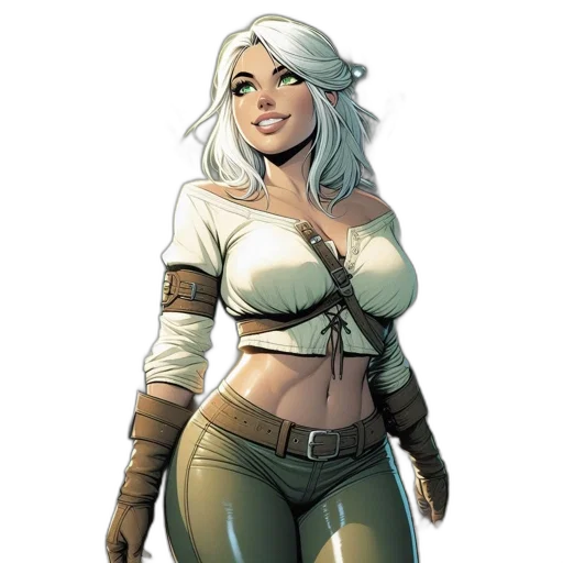 staff, comic book art, concept art, fantasy art, pixel art, earth tones, green, woman transparent PNG cut-out
