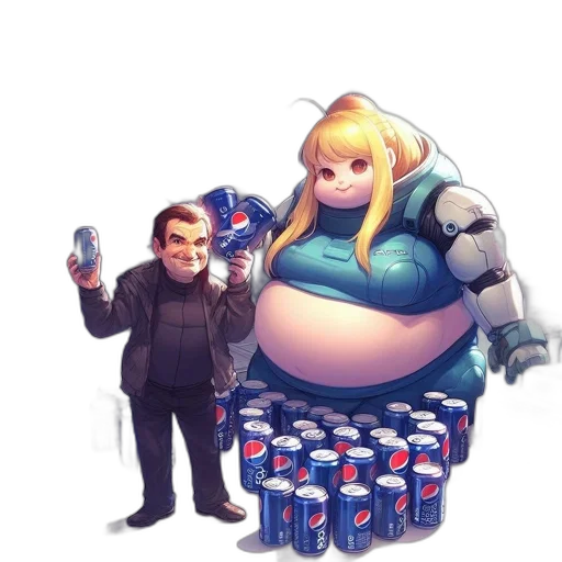 robot, bottle, food, weapon, concept art, pixel art, 3d render, cyberpunk transparent PNG cut-out