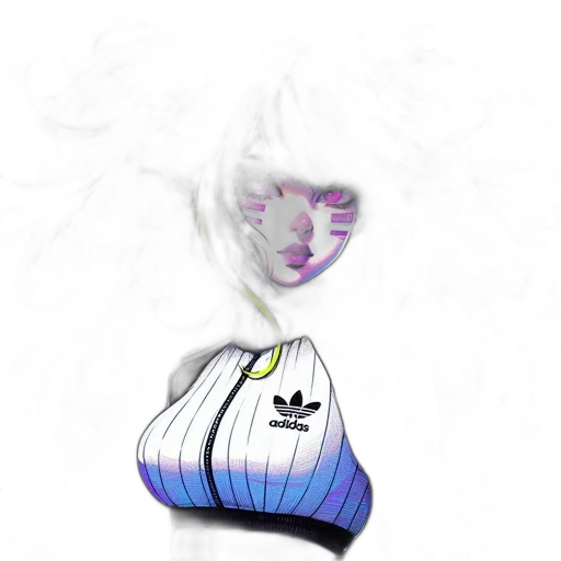 jacket, mask, hat, face, vaporwave, concept art, photorealistic, 3d render transparent PNG cut-out