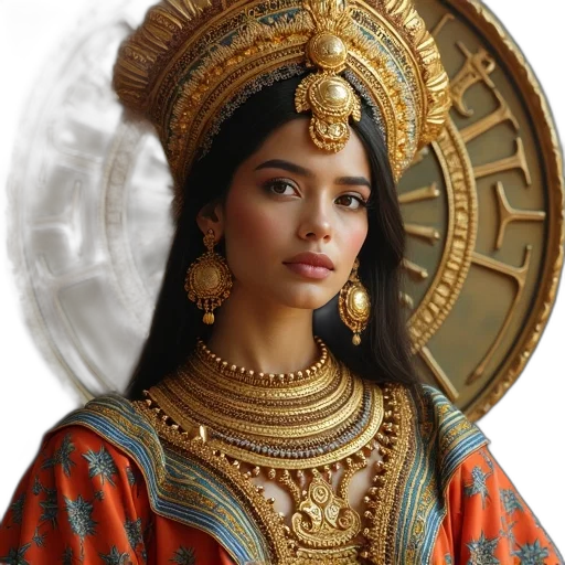 jewelry, crown, face, sword, oil painting, photorealistic, fantasy art, concept art transparent PNG cut-out