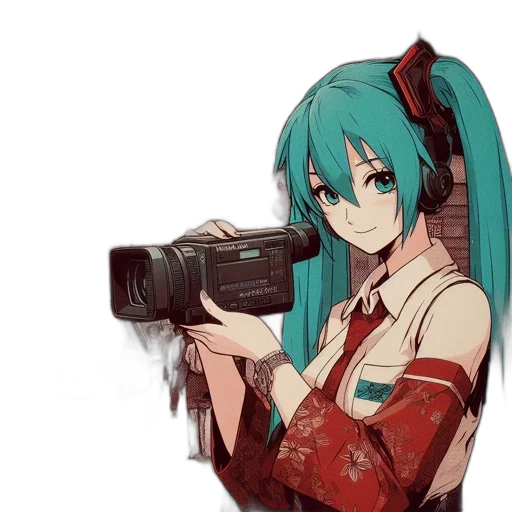 weapon, robot, staff, dress, anime, cyberpunk, concept art, photorealistic transparent PNG cut-out