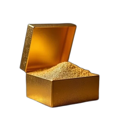 jewelry, food, crown, furniture, 3d render, golden, gilded, box transparent PNG cut-out