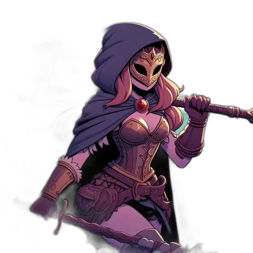 weapon, sword, staff, concept art, fantasy art, comic book art, pixel art, dark transparent PNG cut-out