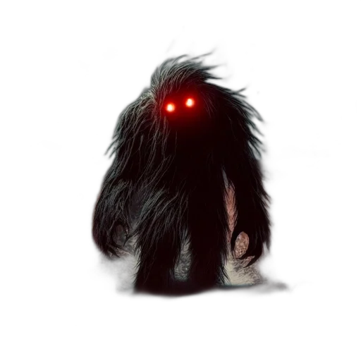 creature, hair, animal, mask, concept art, 3d render, photorealistic, fantasy art transparent PNG cut-out