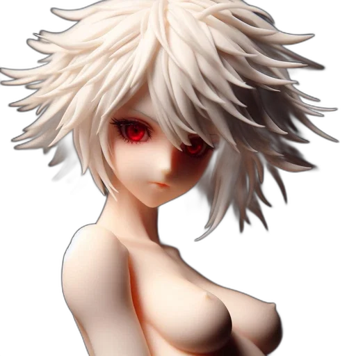 face, mask, hair, creature, 3d render, pixel art, concept art, photorealistic transparent PNG cut-out