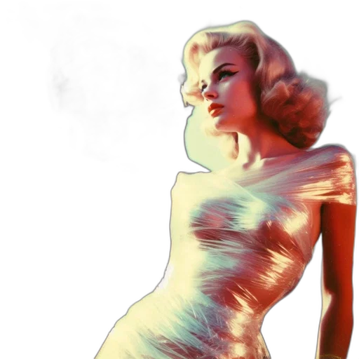 dress, jewelry, hair, comic book art, concept art, photorealistic, 3d render, neon lights transparent PNG cut-out
