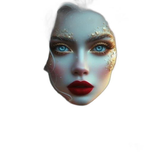 mask, face, jewelry, crown, photorealistic, 3d render, fantasy art, concept art transparent PNG cut-out