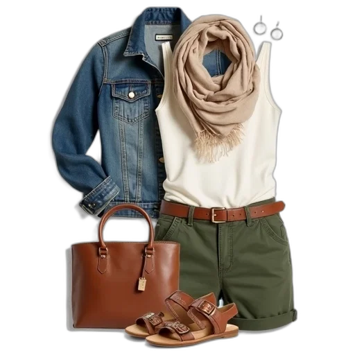 jacket, jewelry, earth tones, green, monochrome, blue, fashion, outfit transparent PNG cut-out