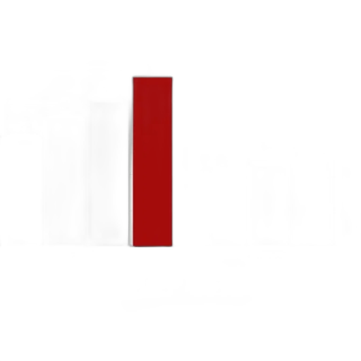 staff, sword, furniture, weapon, pixel art, 3d render, red, dark transparent PNG cut-out
