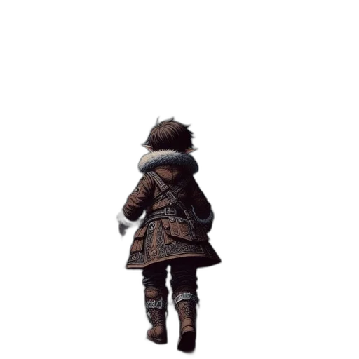 jacket, hat, staff, weapon, concept art, pixel art, 3d render, fantasy art transparent PNG cut-out