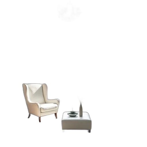 furniture, 3d render, photorealistic, concept art, earth tones, monochrome, pastel, dark transparent PNG cut-out