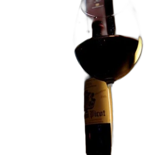 bottle, staff, weapon, umbrella, glass, red, wine, sits transparent PNG cut-out