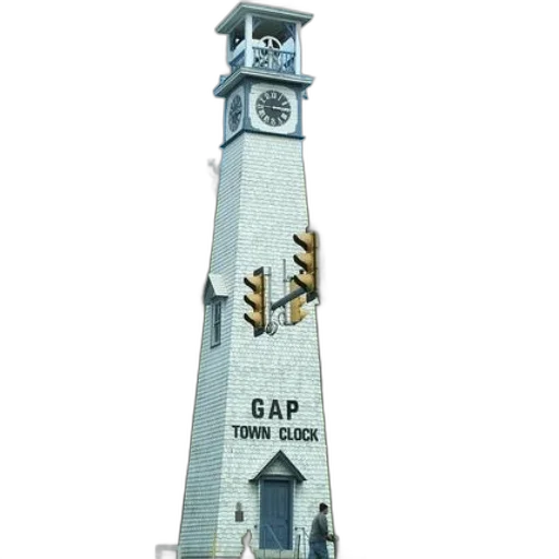 building, 3d render, concept art, photorealistic, tall, white, clock, tower transparent PNG cut-out