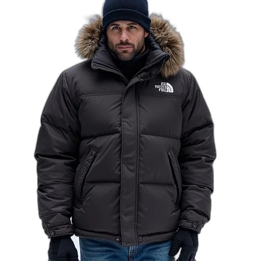 jacket, north, face, 1996, nupts, down transparent PNG cut-out