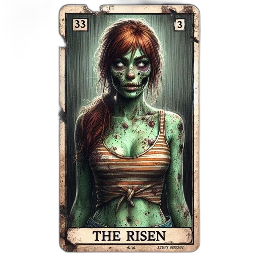 comic book art, concept art, fantasy art, pixel art, green, zombie, woman, greenish transparent PNG cut-out