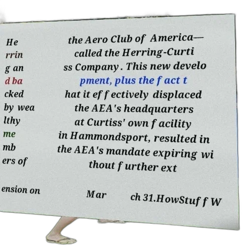 poster, text, about, aero, club, america, mentioning, herring-curtiss transparent PNG cut-out