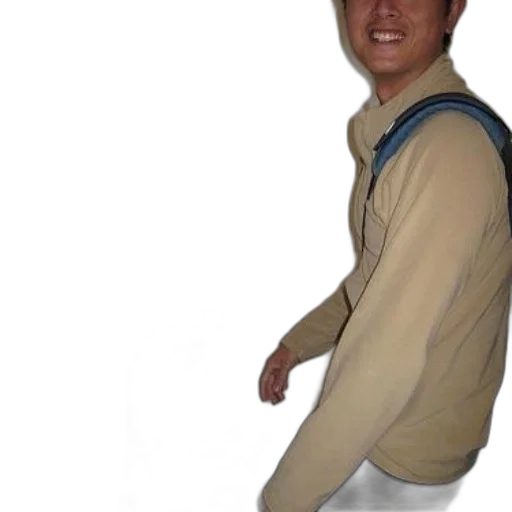 jacket, staff, creature, face transparent PNG cut-out