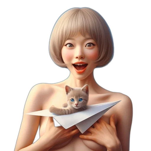 food, face, photorealistic, oil painting, fantasy art, concept art, young, woman transparent PNG cut-out