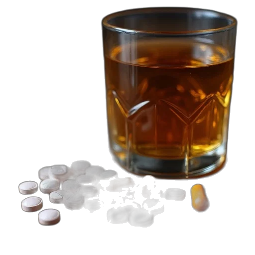 3d render, prescription, pills, glass transparent PNG cut-out