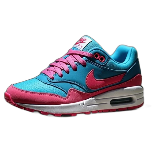 shoes, vaporwave, 3d render, colorful transparent PNG cut-out