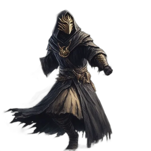 mask, staff, weapon, sword, concept art, fantasy art, comic book art, pixel art transparent PNG cut-out