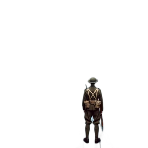 hat, jacket, staff, robot, pixel art, concept art, 3d render, photorealistic transparent PNG cut-out