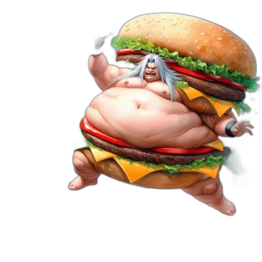 food, animal, creature, 3d render, photorealistic, concept art, pixel art, muscular transparent PNG cut-out