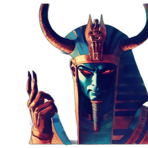mask, crown, concept art, fantasy art, 3d render, photorealistic, ancient, egyptian transparent PNG cut-out