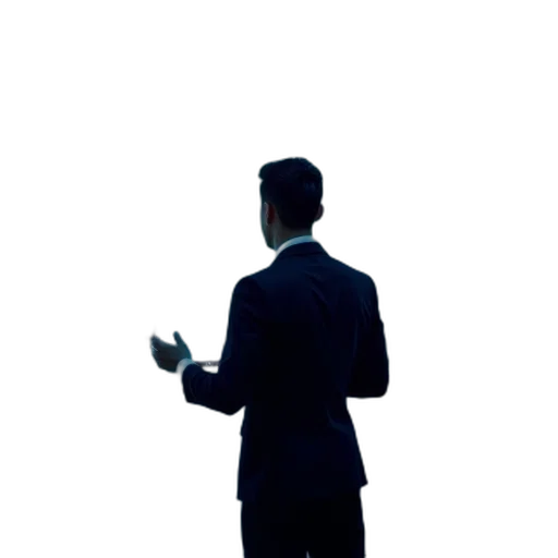 staff, jacket, robot, face transparent PNG cut-out