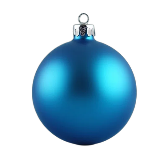 jewelry, 3d render, photorealistic, blue, christmas, ornament, shiny, surface transparent PNG cut-out